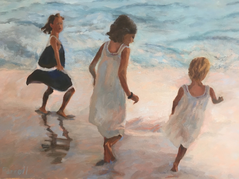 Beach Play by artist Sandra Farrell